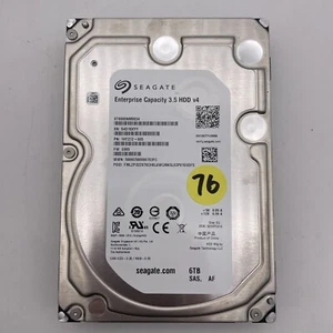 Seagate 6TB ST6000NM0034 SAS 3.5in HDD (76% Health) - Picture 1 of 2