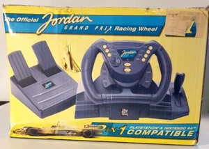 JORDAN GRAND PRIX RACING WHEEL Formula One F1 Team Vintage for PS1 & Nintendo 64 - Picture 1 of 12