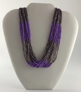 Mixit Purple Seedbead Necklace NWT MSRP $28 - Picture 1 of 2
