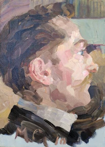 Kliefert-Gießen, Mathilde(1887Pries/Kiel–1978Stralsund)Portrait-vornehmer Herr.. - Bild 1 von 10