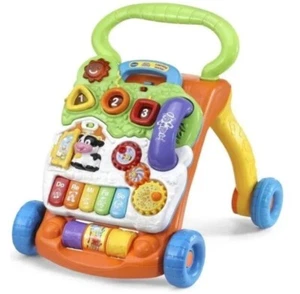 Vtech Sit-To-Stand Learning Walker New In Box, Orange - Picture 1 of 3