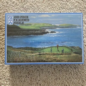 Vintage F.X. SCHMID 1000 piece Cypress Point 16th hole Golf Puzzle NEW Sealed - Picture 1 of 6
