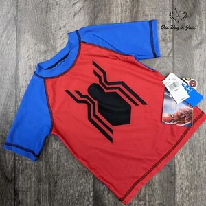 Marvel Spiderman Swim Shirt Size 4 - Picture 1 of 2