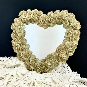 "Espejo de Pared Rosa Corazón De Colección Shabby Chic Pintado a Mano Decoline Nueva York 13" - Imagen 1 de 12