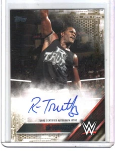 WWE R-Truth 2016 Topps Then Now GOLD Authentic Autograph Card SN 7 of 10 - Picture 1 of 1