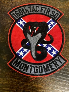 US Army 160th TACTICAL FIGHTER SQUADRON MONTGOMERY PATCH - Picture 1 of 3