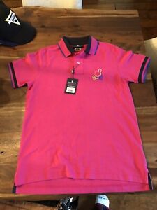 Psycho Bunny Pink Polo Shirt Adult XS EUC 3 New w/ Tags
