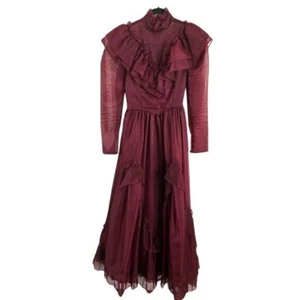 Gunne Sax Jesssica McClintock Romántico Renacimiento Novia Victoriano Vestido Talla 5 - Imagen 1 de 15