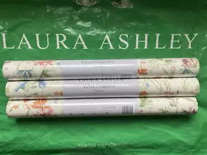 Laura Ashley Wild Meadow Sienna Wallpaper -3 Rolls- Batch W101818-A/1 Free P&P - Picture 1 of 8