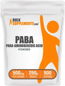 Polvo de ácido paraaminobenzoico (PABA) BulkSupplements - 500 mg por porción - Imagen 1 de 12