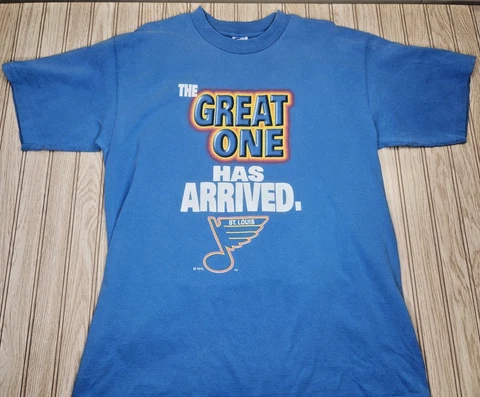 vtg 90s 1996 Wayne Gretzky St Louis Blues NHL Hockey Jersey Shirt Starter L #99 Cover