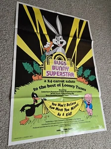 Vintage 1975 Bugs Bunny Superstar Kino Promo 25" x 36" Poster ein Blatt - Bild 1 von 3