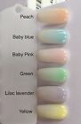 Ombre Powder Acrylic Nails Pink, Peach, Blue, Green, Larvender, Yellow 2 oz/jar