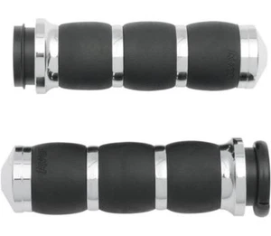 Avon 3-Ring Chrome VA Grips for Harley 2008-18 FLH FLT 16-18 Softail AIR-93-FLY - Picture 1 of 1