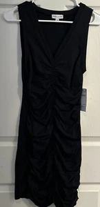 NWT Kendall & Kylie Womens Sleeveless Black Mini Dress Sz XS - Picture 1 of 9