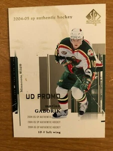 2004/5 SP Authentic Marian Gaborik UD PROMO Minnesota Wild - Picture 1 of 1