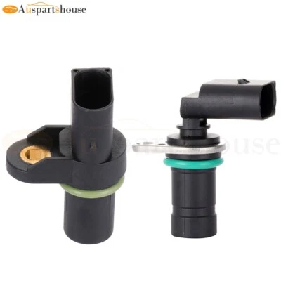 2x Sensor de posición del árbol de levas y cigüeñal para BMW 330Ci X3 325Ci 325i 328i 330xi Foto 1 de 4