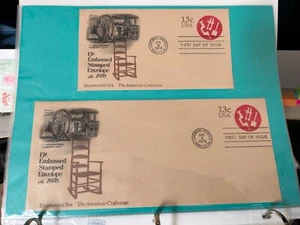 US Stamps SC# U575 Bi-Centennial Issue 13c FDC's two #6 & #10 envelopes 1976 - Picture 1 of 1