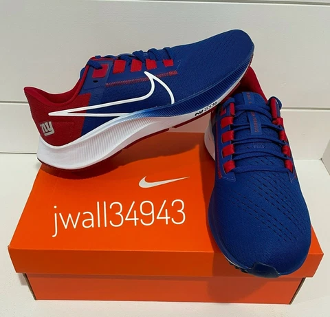 NEW Nike New York Giants NFL Air Zoom Pegasus 38 Men's Running Shoe Sneaker Cover