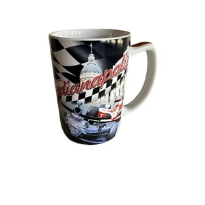 Indianapolis Souvenir Mug Featuring Iconic City Landmarks & Race Car Imagery - Picture 1 of 5