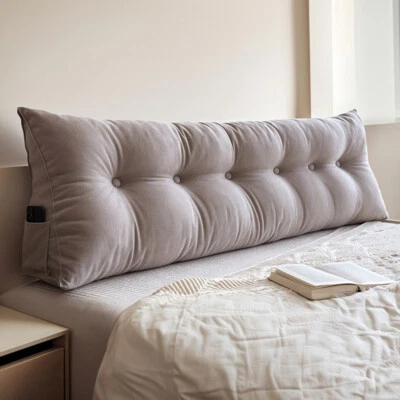 LIFELOOK Triangular Wedge Lumbar Pillow Backrest Support Cushion Bolster Soft Headboard