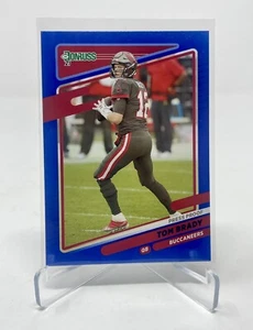 2021 Panini Donruss - Press Proof Blue #1 Tom Brady Tampa Bay Buccaneers - Picture 1 of 2