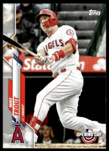 2020 Topps Opening Day Mike Trout Los Angeles Angels #90 R113 - Picture 1 of 2
