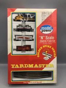 Model Power Yardmaster N Scale Golden Spike Electric Train Set #1181 Vintage - Picture 1 of 12