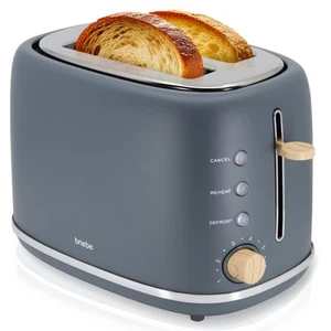 Nordic Tostadora Pan Ranura Ancha, Tostador 2 Rebanadas, 6 Niveles Tostado - Imagen 1 de 10