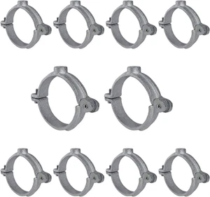 HINGG-34-10 Industrial Decor Hinged Split Ring Pipe Hanger 3/4 In.  - Picture 1 of 14