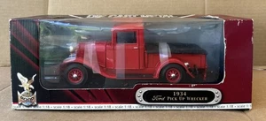 Road Signature #92257 - 1:18 Scale - 1934 Red Ford Pickup - NOS Die Cast - Picture 1 of 10