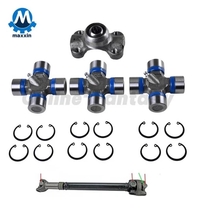 3 x U-Joints + CV Socket for Jeep Wrangler TJ & Cherokee XJ For 211355X + 5-153X - Image 1 of 4