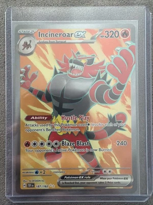 Incineroar EX 187/162SV05: Temporal Forces Holo Card Near Mint Condition - Image 1 of 2