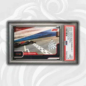 PSA 9 - /10 Max Verstappen #53 Victory Dutch fans Rainbow Foil 2022 Topps Now F1 - Picture 1 of 5