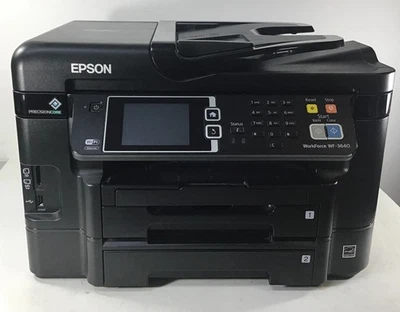 Epson WorkForce WF-3640 All In One Printer Wireless/Color/Copier/Scanner WORKING - Image 1 of 4