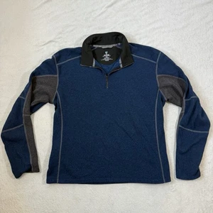Kuhl Sweater Mens XXL Blue Kashmira Revel Fleece 1/4 Zip Pullover Shirt 2XL - Picture 1 of 11