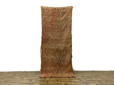 Alfombra antigua Runne, corredor de lana suave, área de colección, alfombra de sala hecha a mano, 2x7 pies Foto 1 de 4