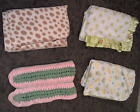 Lot of 4 Baby Infant Boys Girls Fleece Security Blankets Child of Mine Carters