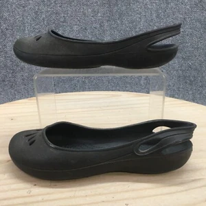 Crocs Buty Damskie 7 Kadee Wsuwane Baleriny Czarne Gumowe Slingback Komfort - Zdjęcie 1 z 15