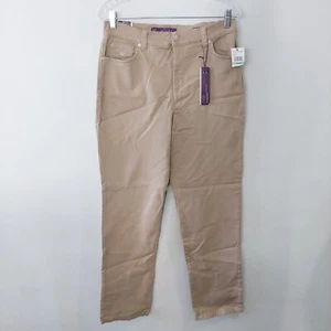Gloria Vanderbilt khaki Hose Gr. 8 Amanda Heritage Fit spitz zulaufendes Bein - Bild 1 von 10
