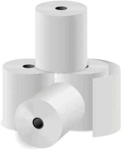 Till Rolls 80 x 80mm/Card Machine Rolls 57mm x 30mm Thick quality paper Uk - Picture 1 of 11