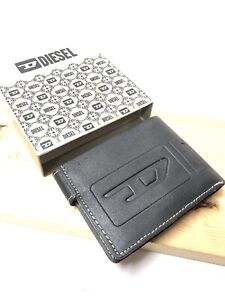 Mens Diesel Black Leather Wallet Nw Classic Style Wallet