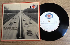 EP Jean-Pierre CERNAY La sécurité routière pochette voitures années 60 EXC - Picture 1 of 2