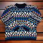 VINTAGE 80’s Sweater Geometric Knit Pullover Jessica Roberts Size Medium