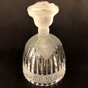GOEBEL CRYSTAL BELL 1978 FROSTED ROSE HANDLE VINTAGE ANNIVERSARY - Picture 1 of 9