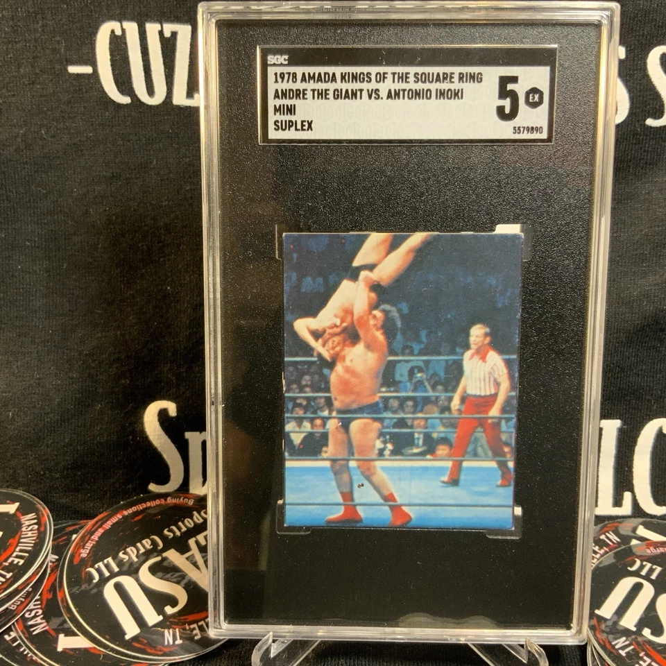Amada Kings Andre The Giant 1978/A. Inoki Menko - lanzamiento aéreo SGC 5 CABRA Foto 1 de 2