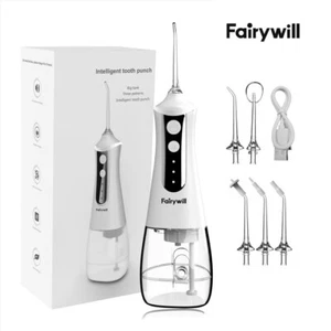 Fairywill Munddusche 300ml Wasser Flosser 3 Modi 5 Düsen Oral Irrigator Dental