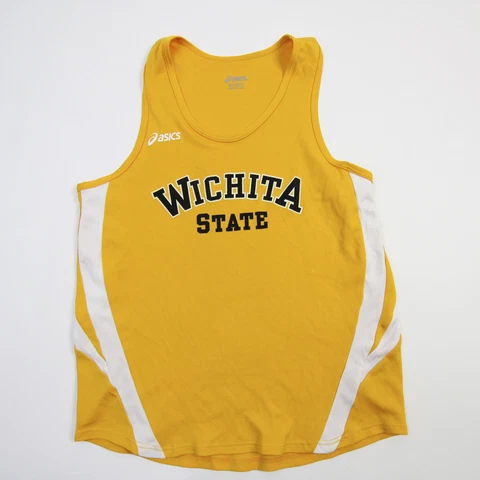 Wichita State Shockers Asics Sleeveless Shirt Women's Gold/White Used Cover