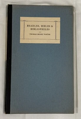 Thomas Henry Foster / Beadles Bibles & Bibliophiles 1948 - Image 1 of 4