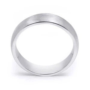 5mm Real Solid 925 Sterling Silver Comfort Fit Mens Wedding Band Ring Size 8-12 - Picture 1 of 8